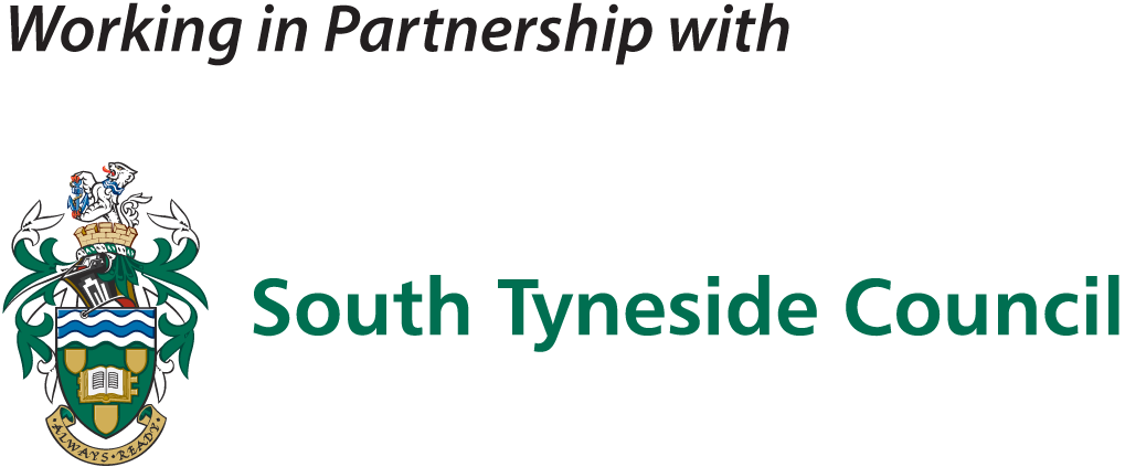 Working in partnership with South Tyneside Council logo